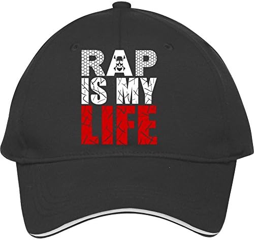 New Arrival Rap Is My Life Black Cotton Style Brand Snapback Caps Excellent Baseball Caps & Hats Classic Adjustable Sun Capsmale/female Mereguti