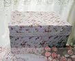 Shabby Chic Pretty Roses Quilted Stocking/organizer Box