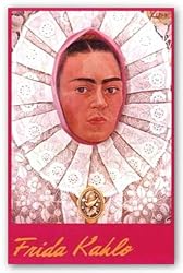 Autorretrato con Medallon by Frida Kahlo 28"x18" Art Print Poster
