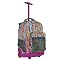 J World Single Handle Rolling Squares Backpack - Neon (18")