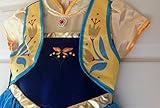 American Vogue ANNA ELSA FROZEN FEVER Girl's Birthday Dress Costume (4-5 Years, Blue)