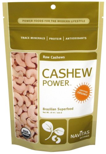 Navitas Naturals Really Raw Cashews, 16-Ounce Pouch (Pack of 2)