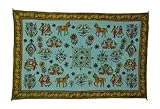 IMAGE OF Magnificent Wall Hanging Tapestry with Traditional Embroidery Work Size: 58 X 36 Inches