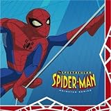 Spectacular Spider Man Party Beverage Napkins 16 Pack