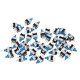 40個セット　7x7mm　6ピン　ミニチュア　ロックレス　プッシュボタン　セルフロックスイッチ