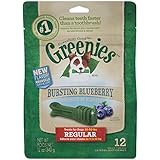 GREENIES Bursting Blueberry Dental Chews Regular Treats for Dogs - 12 oz.