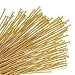 Gold Plated Head Pins - 22 Gauge, 1.5 Inches (50)