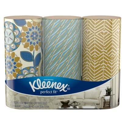 Kleenex Perfect Fit 3 Easy Fit Cylinders Decorator Colors (Blue)