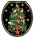 Toilet Tattoos TT-X620-R 12 Days of Christmas Decorative Applique For Toilet Lid, Round