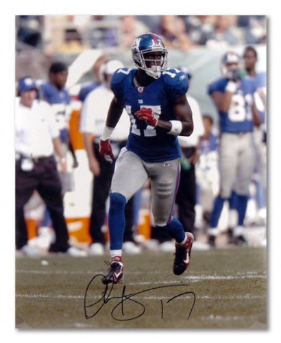 Plaxico Burress New York Giants - Running - Autographed 16x20 Photograph