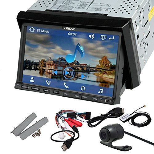 EinCar Brand Newest 7" 2 Double DIN Car DVD Cd Video Player GPS Navigation Bluetooth Digital Touch Screen Car Stereo Radio Sd/usb Bt Free Map Car Pc Fm/am Radio+rear Backup Camera