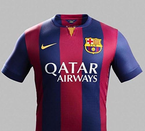 NEW 2015 Navy & Red Barcelona Nike Home Soccer Jersey (Small)
