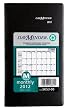 DayMinder Recycled Monthly Planner, 3 x 6 Inches, Black, 2012 (SK53-00)