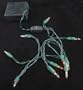 Set of 10 Battery Operated Clear Christmas Lights - Green Wire
