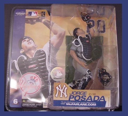 McFarlane Toys MLB Sports Picks Series 6 Action Figure Jorge Posada (New York Yankees) Gray Jersey