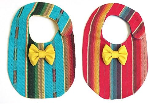 2pk Serape Bibs w/ Bowtie