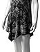 Doublju Scoop Neck Solid/Tie Dye Tunic Top with Asymmetrical for Women with Plus Size Black 2XL