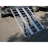 69 x 45 Aluminum Super-Wide Tri-Fold ATV Motorcycle Utility Loading Ramp by T-Motorsports