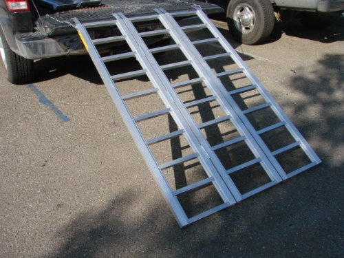 TMS RP-TRIFOLD-ALR6945B 69-Inch by 45-Inch Super-Wide Tri-Fold ATV Loading Ramp,  Aluminum