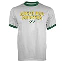Reebok Green Bay Packers Ash Double Arched Ringer T-shirt