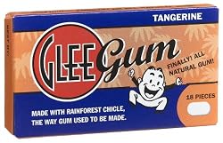 Glee Gum Tangerine, 18-Piece Boxes (Pack of 12)