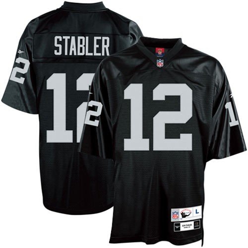 Reebok Oakland Raiders Ken Stabler Premier Throwback Jersey Medium