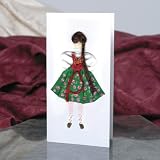 Cloth Figure Greeting Card - Highlander Female
