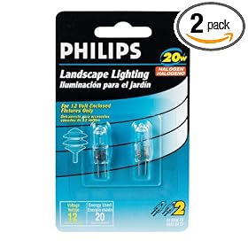 Philips Landscape Lighting 20-Watt 12-Volt G4 Base T3 2 Pack by Philips