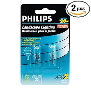 Philips Landscape Lighting 20-Watt 12-Volt G4 Base T3 2 Pack by Philips