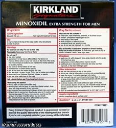Minoxidil-5% Extra Strength Hair Regrowth for Men, 3 Count, 2 Ounce Bottles