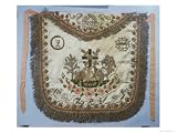 Masonic Apron with Various Symbols Art Giclee Poster Print by French School, 24x18