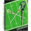 Lacrosse Real Sports Journal Notebook with Stick Pen