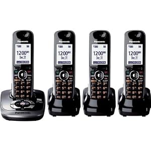 Panasonic KX-TG7534B DECT 6.0 PLUS Expandable Digital Cordless Answering System with 4... by Panasonic