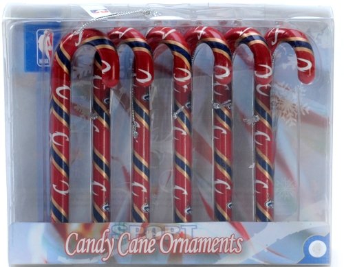 Cleveland Cavaliers NBA Candy Cane Ornament Set of 6