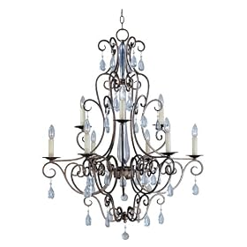 Maxim Lighting 12026AD Hampton 9-Light Chandelier, Auburn Dusk by Maxim Lighting