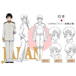 Japanese Anime Axis Powers Hetalia Cosplay Costume - Japan Male Uniform (Honda) 1st Ver