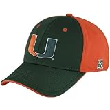 The Game Miami Hurricanes Green A-Flex Stretch-Fit Hat