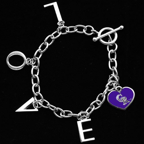 Touch by Alyssa Milano Colorado Rockies Ladies Love Chain Charm Bracelet