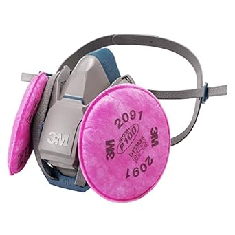 【クリックで詳細表示】3M 取替え式防じんマスク 6500QL/2091-RL3 ミディアム(防毒マスク兼用面体)6500QL/2091-RL3M： 産業・研究開発用品