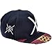 Ayliss Fashion Hip-hop Hat X Letter Embroidery Baseball Cap Black,Navy Blue