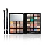 e.l.f. 48 Piece Little Black Beauty Book with 2 Brushes Eye Makeup Set