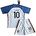 Carli Lloyd #10 USA National 2016-2017 Home Jersey & Shorts for Kids (11-13 Years Old)