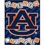 Auburn Tigers NCAA Triple Woven Jacquard Throw (044 Series) (36x48)