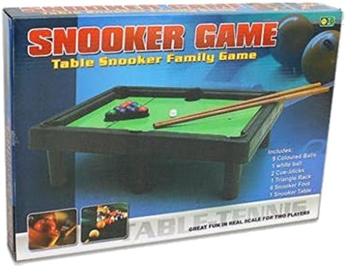 20 Piece Snooker Table Game Playset - Snooker Table Family Game