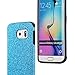 MEKO Galaxy S6 Edge Case, Sparkle Glitter Bling Anti-Shock Soft Gel Flexible TPU Case [Perfect Fit] [Scratch Resistant] for Samsung Galaxy S6 Edge-- (Blue)