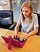 DURAGADGET Deluxe Pink Keyboard Folio Case for the NEW Medion LifeTab S8312 Tablet - Eco-Friendly Faux Leather with Built-In Stand and BONUS Stylus