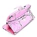Galaxy S3 Case, M-Zebra Printed Series Light Color Design PU Leather Stand Wallet Type Magnet Design Flip Case Cover For Samsung Galaxy S3 i9300, with Screen Protectors+Stylus (Pink Branches)