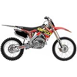 Honda Motorcycle Officially Licensed 1nd Complete '11 Geico Off-Road Motorcycle Graphic Kit Accessories w/ Free B&F Heart Sticker Bundle - CRF250 (10-12) - One Size