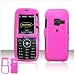 Solid Hot Pink Case Cover for Brand LG LX260 LX-260 Rumor Protective Cell Phone Hard SNAP-ON