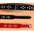 Swarovski Strass Leather Dog Collar black32 (P)(T15703)